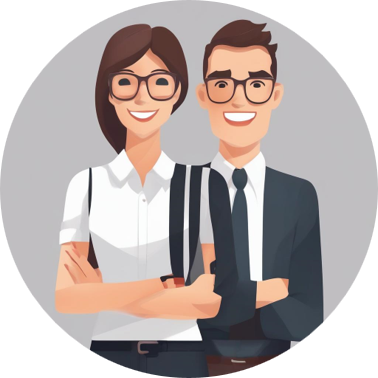 deux professionnels satisfaits